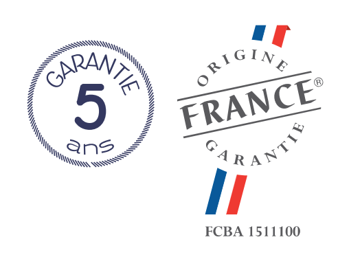 Fabrication Française, garantie 5 ans